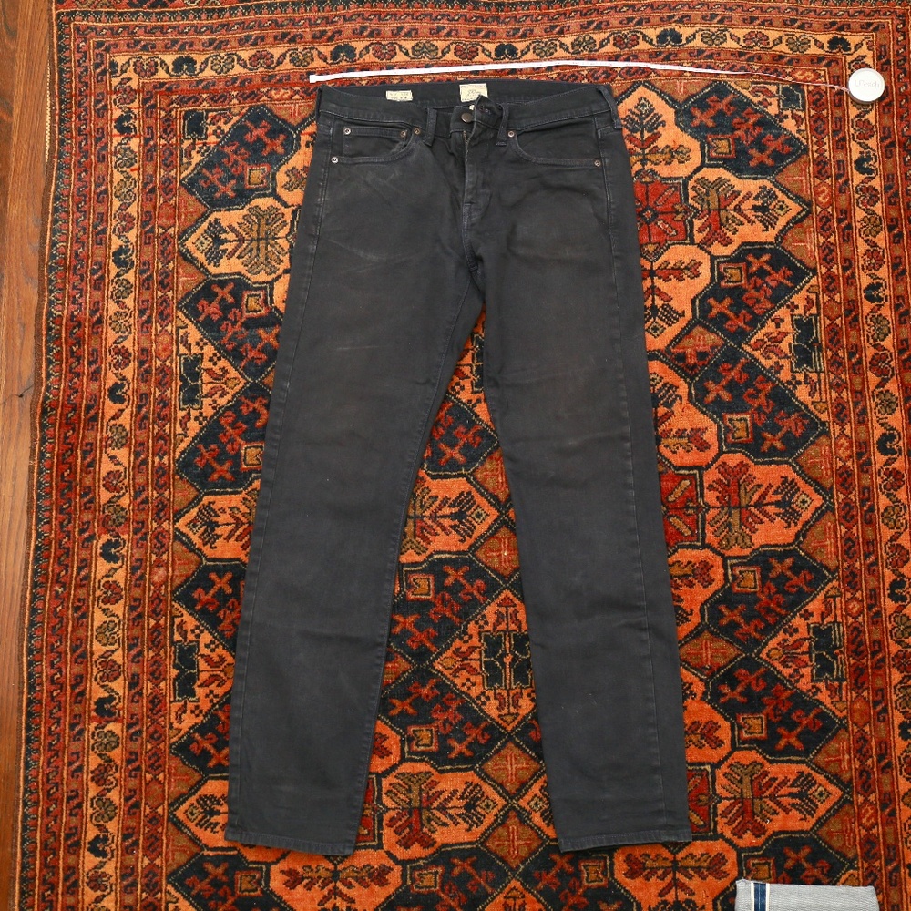 J Crew navy 484 five pocket pants Kurabo Japanese fabric 32x31